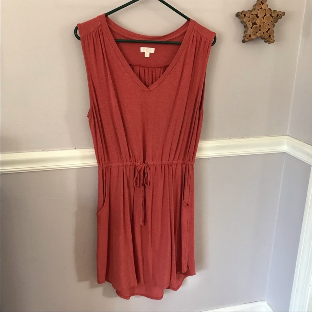 Charming Charlie Coral Tank dress